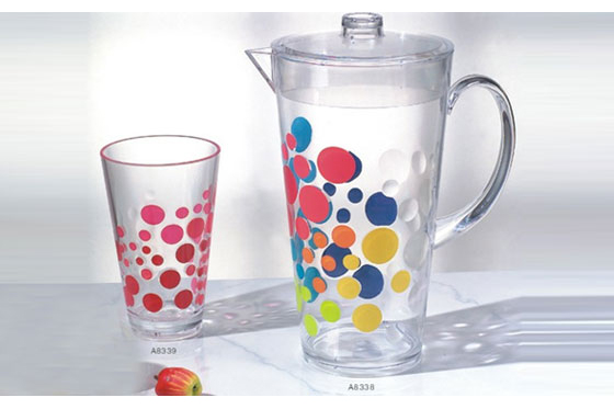 Pitcher And Tumblers 